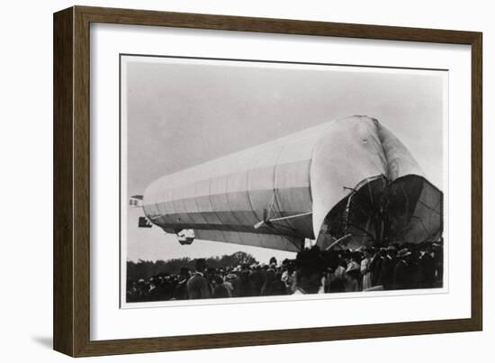 Zeppelin LZ 5 at Goeppingen, Germany, 1909-null-Framed Giclee Print