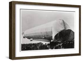 Zeppelin LZ 5 at Goeppingen, Germany, 1909-null-Framed Giclee Print