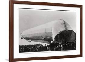 Zeppelin LZ 5 at Goeppingen, Germany, 1909-null-Framed Giclee Print