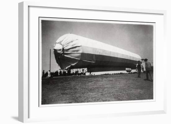 Zeppelin LZ 5 at Goeppingen, Germany, 1909-null-Framed Giclee Print