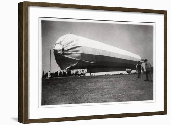 Zeppelin LZ 5 at Goeppingen, Germany, 1909-null-Framed Giclee Print