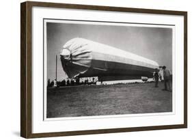 Zeppelin LZ 5 at Goeppingen, Germany, 1909-null-Framed Giclee Print