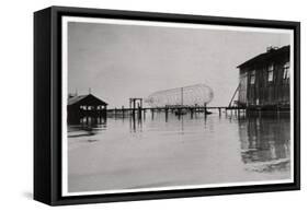 Zeppelin LZ 6 under Construction, Germany, 1909-null-Framed Stretched Canvas