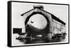 Zeppelin LZ1 in a Floating Hanger at Manzell, Friedrichshafen, Germany, 1900-null-Framed Stretched Canvas