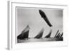 Zeppelin LZ11 'Viktoria Luise' in Flight During the Kiel Regatta, Germany, 1912-null-Framed Giclee Print