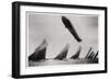 Zeppelin LZ11 'Viktoria Luise' in Flight During the Kiel Regatta, Germany, 1912-null-Framed Giclee Print