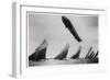 Zeppelin LZ11 'Viktoria Luise' in Flight During the Kiel Regatta, Germany, 1912-null-Framed Giclee Print