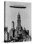 Zeppelin over NYC-null-Stretched Canvas