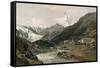 Zermatt and the Matterhorn-null-Framed Stretched Canvas