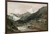 Zermatt and the Matterhorn-null-Framed Giclee Print