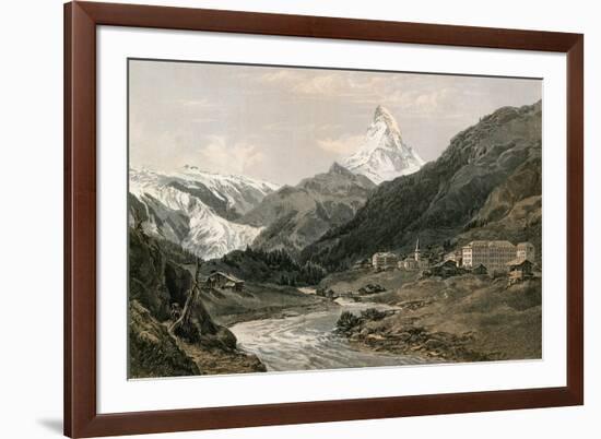 Zermatt and the Matterhorn-null-Framed Giclee Print