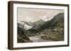 Zermatt and the Matterhorn-null-Framed Giclee Print