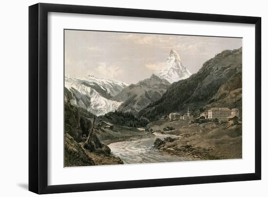 Zermatt and the Matterhorn-null-Framed Giclee Print