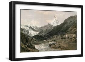 Zermatt and the Matterhorn-null-Framed Giclee Print