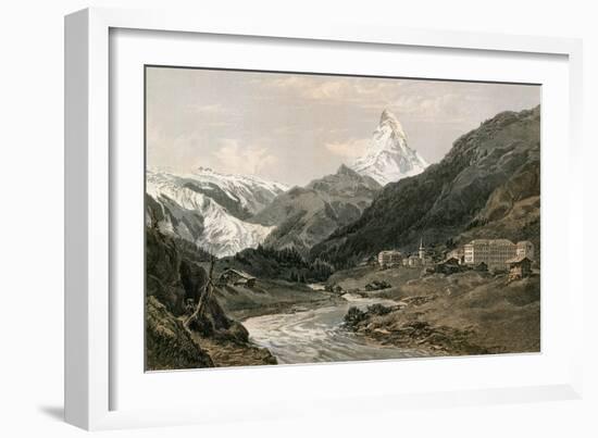 Zermatt and the Matterhorn-null-Framed Giclee Print