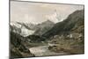 Zermatt and the Matterhorn-null-Mounted Giclee Print