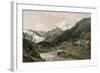 Zermatt and the Matterhorn-null-Framed Giclee Print