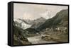 Zermatt and the Matterhorn-null-Framed Stretched Canvas