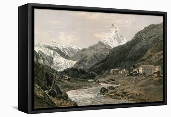 Zermatt and the Matterhorn-null-Framed Stretched Canvas