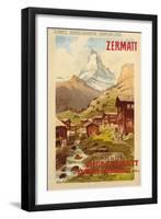 Zermatt, c.1900-Anton Reckziegel-Framed Premium Giclee Print