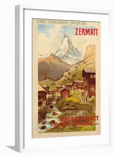 Zermatt, c.1900-Anton Reckziegel-Framed Giclee Print