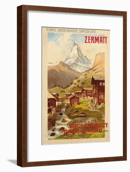 Zermatt, c.1900-Anton Reckziegel-Framed Giclee Print