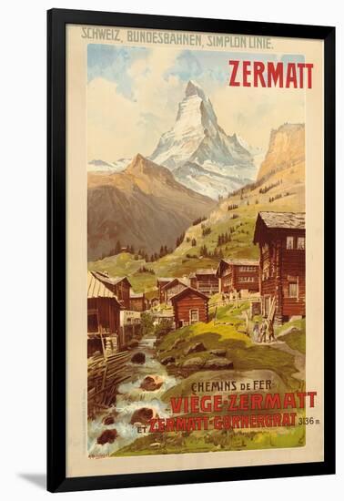 Zermatt, c.1900-Anton Reckziegel-Framed Giclee Print