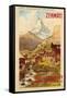 Zermatt, c.1900-Anton Reckziegel-Framed Stretched Canvas