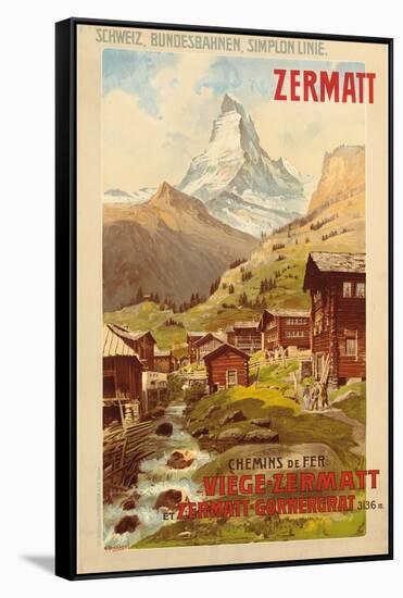 Zermatt, c.1900-Anton Reckziegel-Framed Stretched Canvas