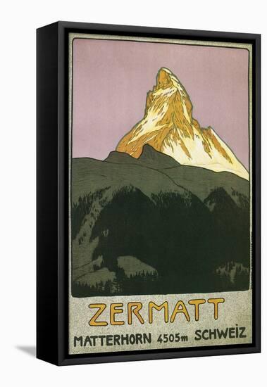 Zermatt, Matterhorn, Switzerland-Found Image Press-Framed Stretched Canvas