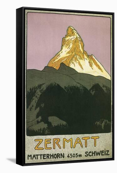 Zermatt, Matterhorn, Switzerland-Found Image Press-Framed Stretched Canvas