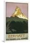 Zermatt, Matterhorn, Switzerland-Found Image Press-Framed Giclee Print