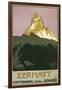 Zermatt, Matterhorn, Switzerland-Found Image Press-Framed Giclee Print