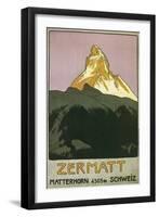 Zermatt, Matterhorn, Switzerland-Found Image Press-Framed Giclee Print