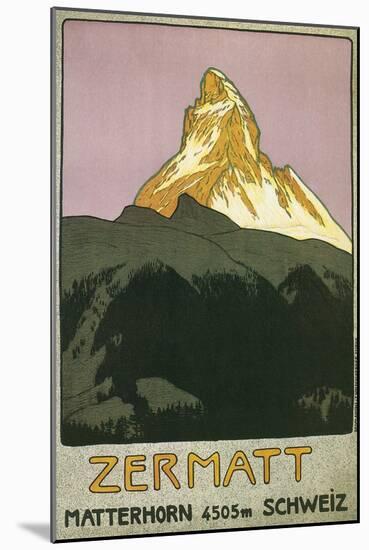 Zermatt, Matterhorn, Switzerland-Found Image Press-Mounted Giclee Print