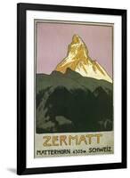 Zermatt, Matterhorn, Switzerland-Found Image Press-Framed Giclee Print