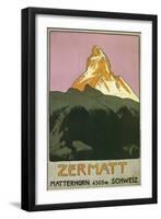 Zermatt, Matterhorn, Switzerland-null-Framed Art Print