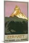 Zermatt, Matterhorn, Switzerland-null-Mounted Art Print
