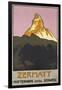 Zermatt. Plakatwerbung für Zermatt in der Schweiz. 1908-Emil Cardinaux-Framed Giclee Print