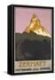 Zermatt. Plakatwerbung für Zermatt in der Schweiz. 1908-Emil Cardinaux-Framed Stretched Canvas