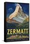 Zermatt Poster by Carl Moos-null-Framed Stretched Canvas