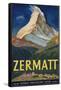 Zermatt Poster by Carl Moos-null-Framed Stretched Canvas