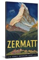 Zermatt Poster by Carl Moos-null-Stretched Canvas