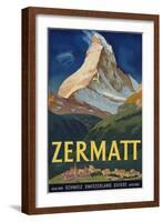 Zermatt Poster by Carl Moos-null-Framed Giclee Print