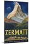 Zermatt Poster by Carl Moos-null-Mounted Giclee Print