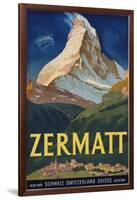 Zermatt Poster by Carl Moos-null-Framed Giclee Print
