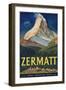 Zermatt Poster by Carl Moos-null-Framed Premium Giclee Print