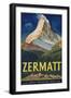 Zermatt Poster by Carl Moos-null-Framed Premium Giclee Print