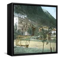 Zermatt (Switzerland), the Hotel Du Mont Rose, Circa 1865-Leon, Levy et Fils-Framed Stretched Canvas