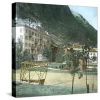 Zermatt (Switzerland), the Hotel Du Mont Rose, Circa 1865-Leon, Levy et Fils-Stretched Canvas